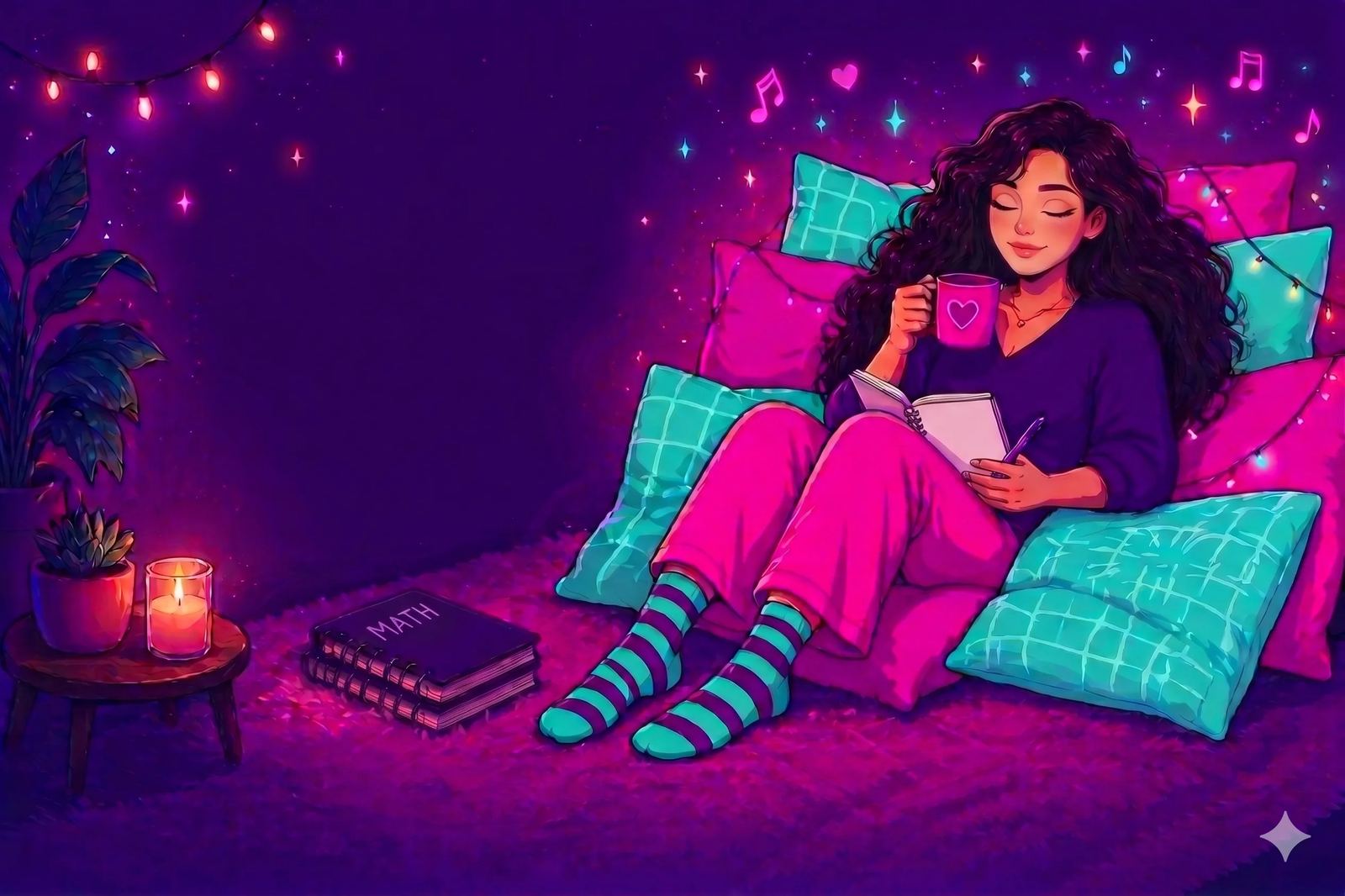 Lety en un ambiente nocturno y mágico